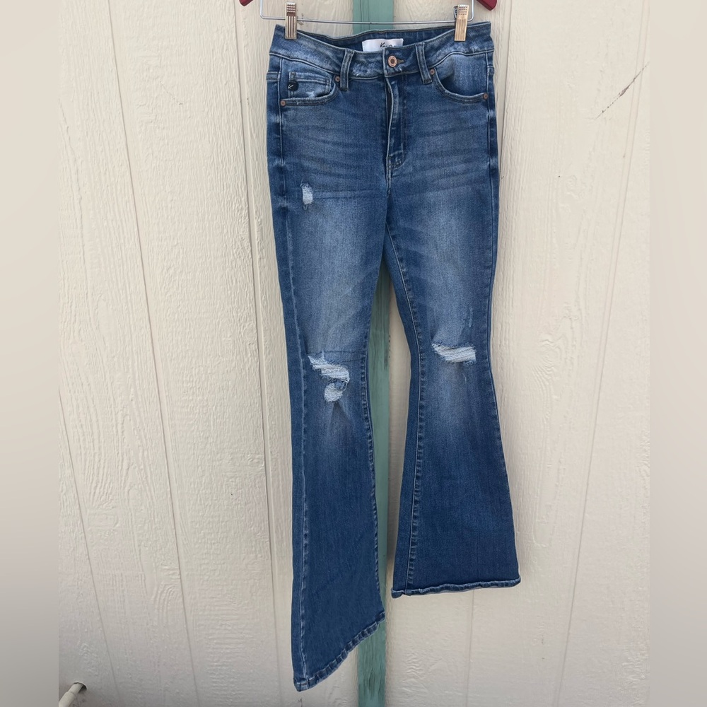 KanKan Flare Distressed Estilo Jeans 5/26